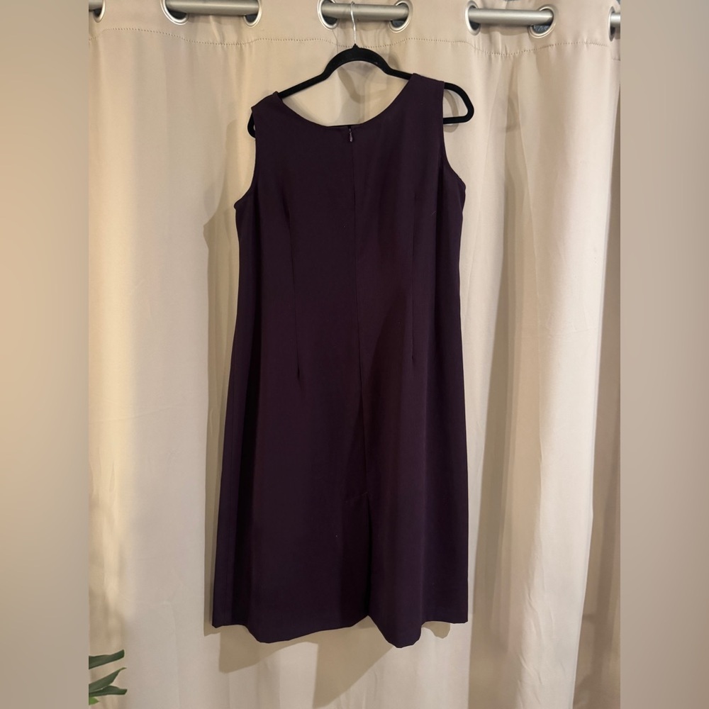 Plus Size Coldwater Creek Deep Purple Dress - Picture 2 of 6